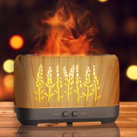 Essential Oil Diffuser with Flame Light, Upgraded Super Quiet Diffusers for Aromatherapy Essential Oils Mist Humidifiers