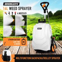 Weed Sprayer Garden Trolley Backpack Battery Powered Electric Lawn Pump Spraying Portable Lithium 16L