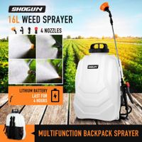 Weed Sprayer Backpack Electric Battery Powered Pump Lawn Garden Spraying Portable Lithium 16L