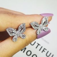 Butterfly Ear Stud  925 sterling silver earing
