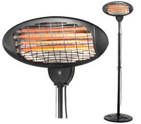 Wall Mountable Electric Outdoor Patio Heater with Stand
