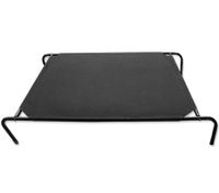 Trampoline Pet Dog Bed - 90cm x 80cm, Black