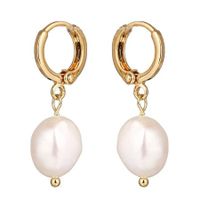 Geometric Romantic Chic Freshwater Pearls Earrings