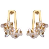 Elegant Natural Pearls Dangle Earrings