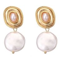 Trendy Vintage Baroque Pearls Dangle Earrings