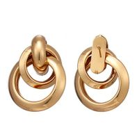 Simple Design Brand Round Geometric Dangle Earrings  Charm