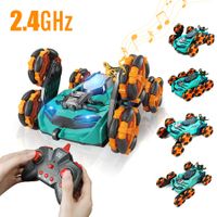 2022 Newest 2.4G Rc Spider Car Cool Light Spray Six wheels Car Toy 360 Flip Rc Vehicle Drift Deformation Stunt Car Mode