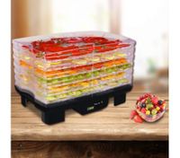Maxkon Rectangular Food Dehydrator with Timer LCD Black