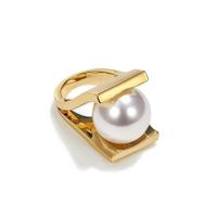 Morden Bold Statement Large Pearl Ring