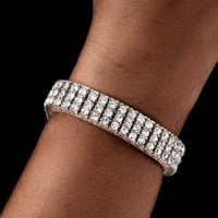 12MM 3 Line Iced Out Tennis Bracelet