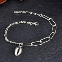 Sterling silver S retro shell pendant fashion bracelet
