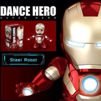 Iron Man Avenger Steel Machine Man Dancing LED Light Electric Music Toy