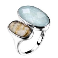 Sterling Silver Natural Amazonite Ring