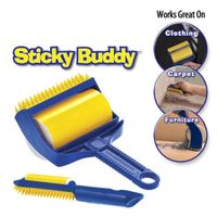 Sticky Buddy Reusable Lint Brush Telebrands Generic Reusable Sticky Picker Clothes Fluff Cleaner Lint Roller Pet Hair Remover