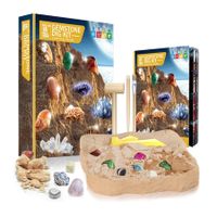 Crystal Gemstone Mining Digging Kit DIY Excavation Treasure Toy Set Archaeology Discovery Digging Kit Education Toy