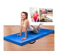 Tri-Fold Exercise Floor Mat-Blue
