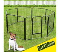 Dog Playpen Kennel Pet Enclosure Puppy Outdoor Fence Exercise Cage 8 Panels Medium