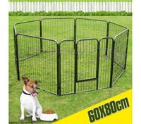 Pet Playpen Dog Kennel Enclosure Puppy Exercise Cage Outdoor Fence 8 Panels Small