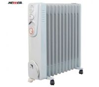Heller 2400W 11 Fin Column Oil Heater with Tip Over Switch and Timer