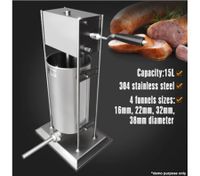 15 Litre Stainless Steel Sausage Filler