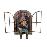 Gnomes Ornaments 3D Dwarfs Window Resin Craft Garden Ornaments