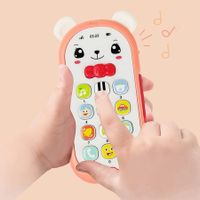 Baby Music And Light Phone Toy Telephone Early Educational Toys for Kids Teether Baby (Pink)