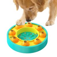 Dog Puzzle Toys Turntable Slow Feeder Educational Toy Interactive Leaking Food Bowl Slowly Eating Bowl Pet Cat Dog Training Game