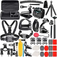 50 in 1 Action Camera Accessory Kit Compatible with GoPro Hero10/9/8/7/6/5/4,GoPro Max,GoPro Fusion,Insta360,DJI Osmo Action/Action 2,AKASO,and more