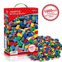 1000pcs DIY Creative Building Blocks Bulk Sets Educational Toys for Children