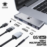 TYPEC Hub 4in1 Type-C Adapter with 4K HDMI USB-C USB-A 65W Power 3.5mm Headphone Jack for MacBook iPad Pro