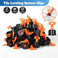 300PCS Tile levelling System Clips Spacers levellers Tiling Tool Kit Floor Wall with Wrench