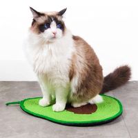 Natural Sisal Indoor Cat Scratching Post, Cat Floor Scratching Mat for Cats and Protect Furniture