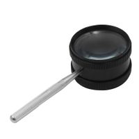 Handheld Magnifying Glass, 35X Detachable Portable Pocket Magnifier (Black)