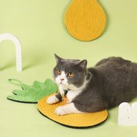 Sisal Scratch Mat for Cats, Dust and Scratch Protector, Abrasion Resistant,Pineapple shape