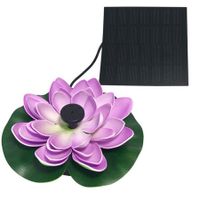Solar Fountain, Lotus Leaf Flower Floating Floating Water Pump