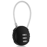 Combination Lock 3 Digit Outdoor Waterproof Padlock for School Gym Locker, Sports Locker (1 Pack)