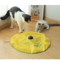 Electric Turntable Cat Funny Cat Toy Stick Automatic Rotating Electric Toy