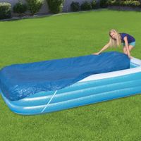 262x175cm Rectangular Inflatable Pool Cover with holes suitable for BESTWAY 58319