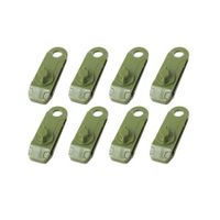 Tarpaulin Clip Tent Canopy Clip Buckle Outdoor Wind Rope Clamps Reusable Awning Mountaineering Camping Accessories Green 8 Pack