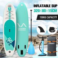 Inflatable Stand Up Paddle Board SUP Paddleboard Surfboard with Paddle Pump Leash Backpack