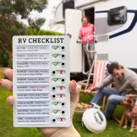 1pcs Memo Plastic Board Chore Chart Reusable RV Checklist Checklist Daily Planner Responsibility Behavior