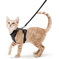Cat Harness Leash for Walking, Escape Proof Soft Adjustable Easy Control Breathable Reflective Strips Jacket