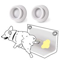 2Pcs Dog Pee Pad Holder   Works With Any Type Of Wee Wee Pads For Easy Cleaning Of Marking And Leg Raising Dogs Color White