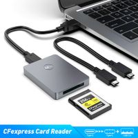 USB 3.1 Gen 2 10Gbps Type B CFExpress Card Reader,3 Port Connection Compatible with Android/Windows/Mac OS