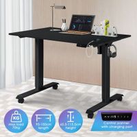 Black Standing Desk Electric Motorised Computer Sit Stand Table Height Adjustable Ergonomic Home Office