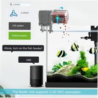 Automatic Fish Feeder, Aquarium Tank Feeding Timer, Fish Food Dispenser, Adjustable Output, APP Voice Control