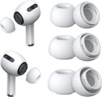 Replacement Ear Tips for Airpods Pro with Noise Reduction Hole 3 Pairs(S/M/L White)