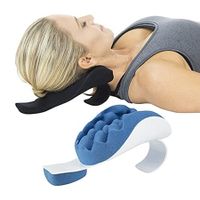 Chiropractic Pillow and Stretcher Support - Cervical Spine Traction Device, Neck Muscle Strain Relief