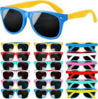 Kids Sunglasses Bulk 12Pack UV400 Protection Party Pack for Kids Gift for Birthday Graduation Party Supplies