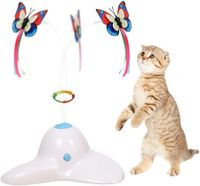 Interactive Cat Toy Butterfly Funny Exercise Electric Flutter Rotating Kitten Toys